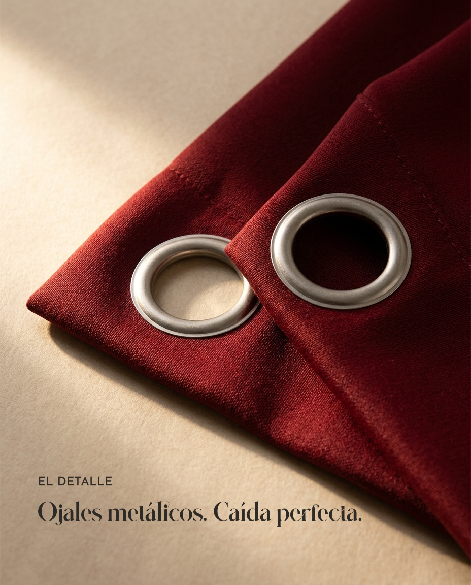 Detalle ojales metalicos Cort Confort