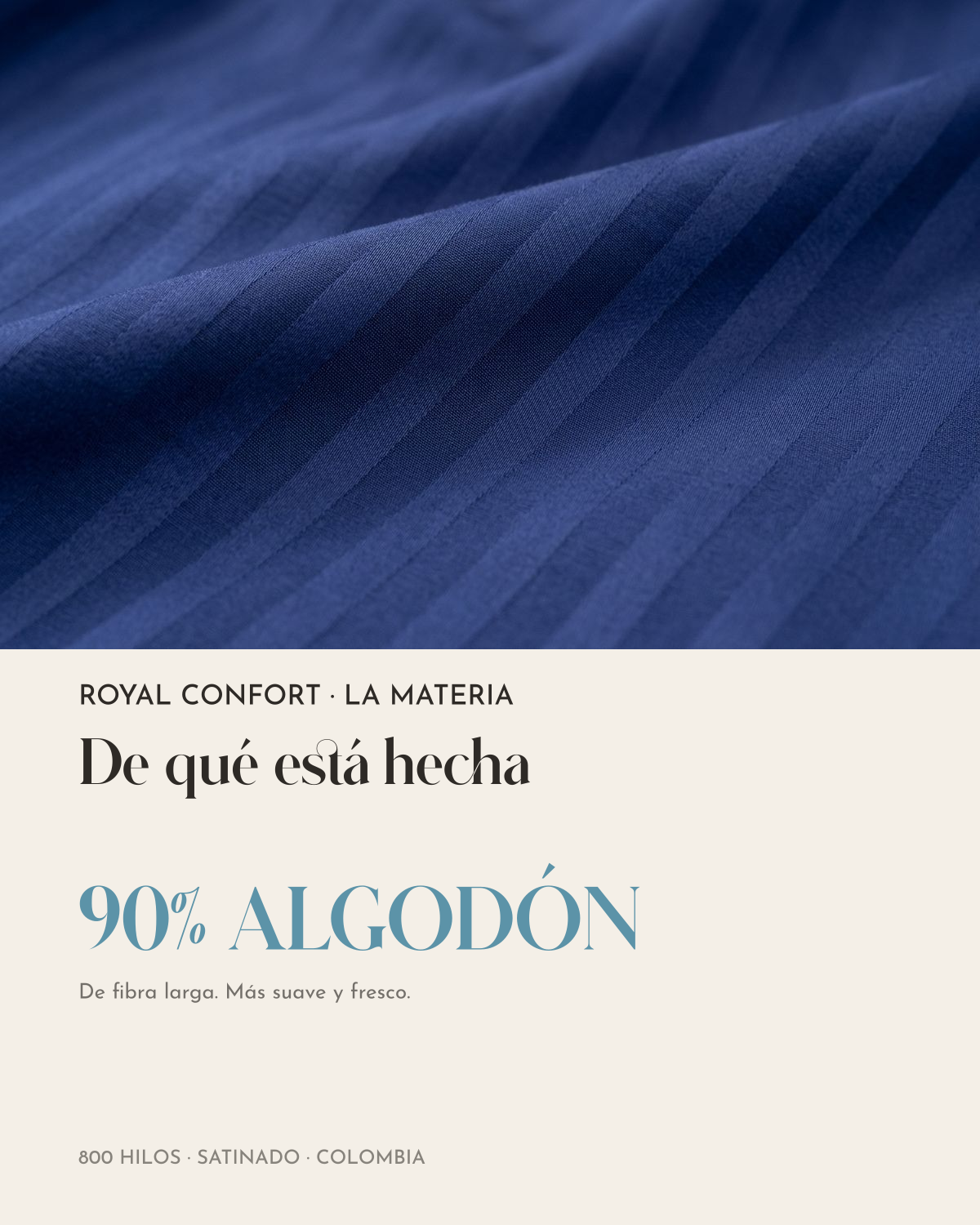 90% algodon Royal Comfort