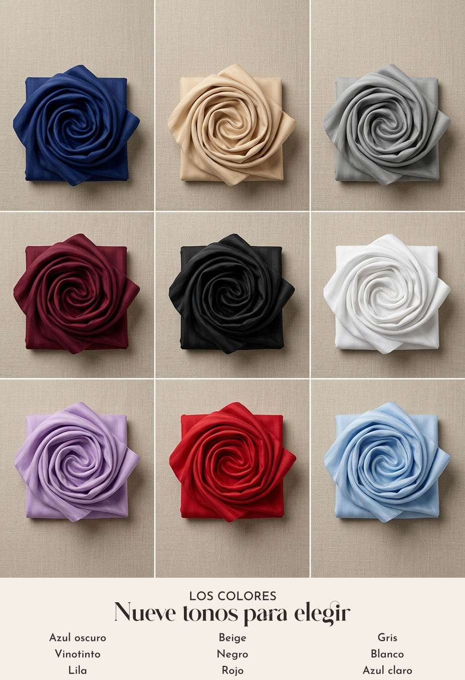 Colores disponibles Royal Comfort
