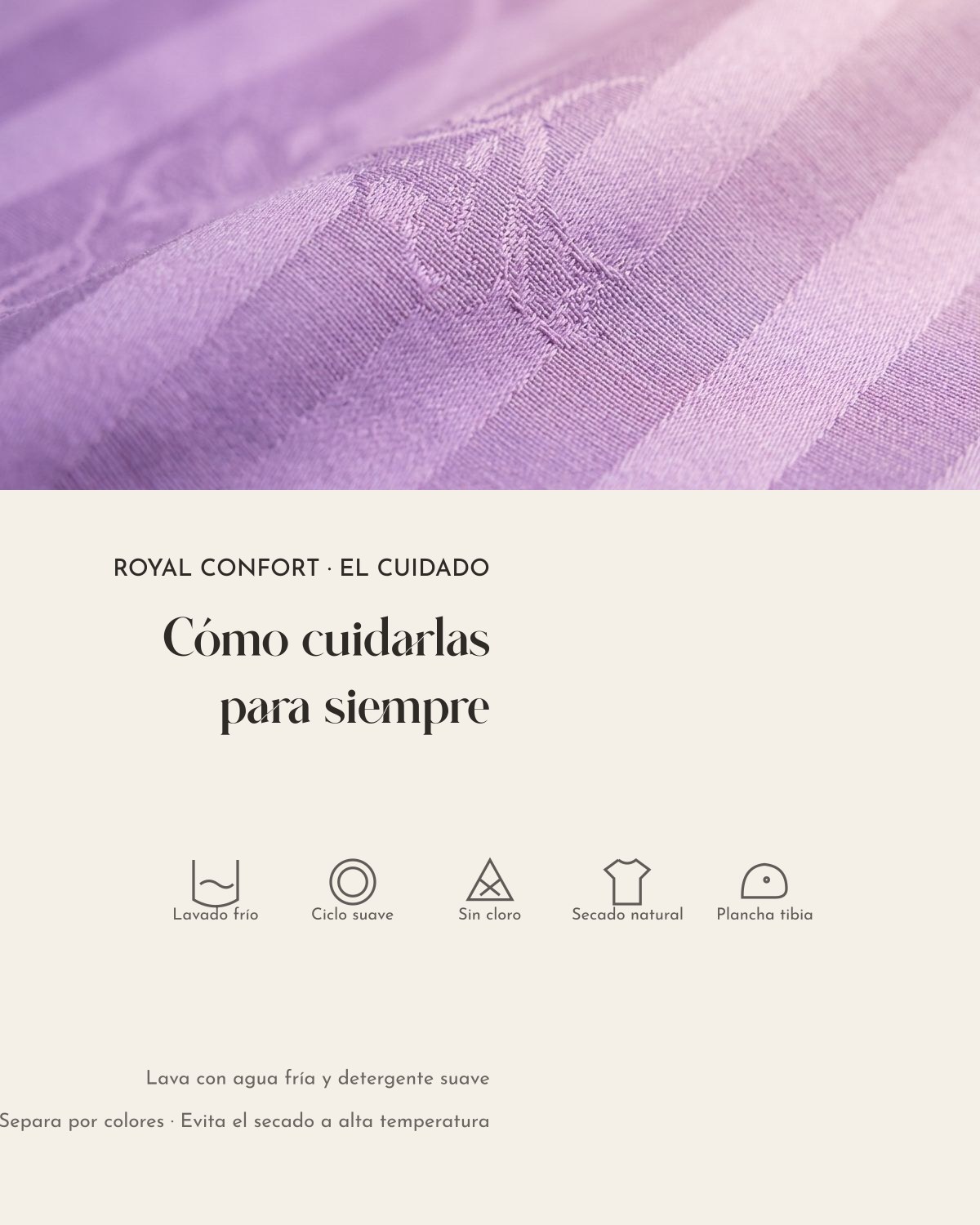 Como cuidar Royal Comfort